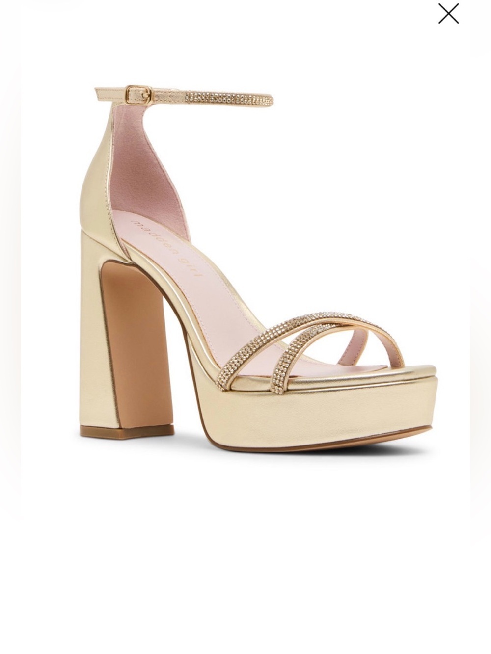 Madden Girl Women's Cady-R Strappy Platform Round-Toe Dress Sandals